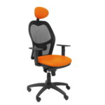 Καρέκλα γραφείου με κεφαλάρι Jorquera malla P&C SNSPNAC Πορτοκαλί