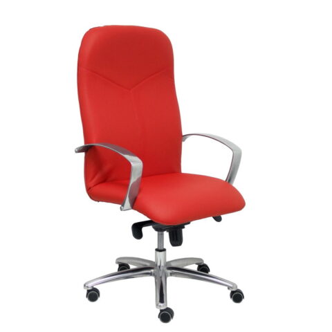 Καρέκλα γραφείου  Caudete P&C BPIELRJ Δέρμα Κόκκινο