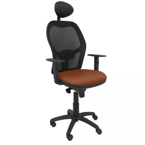Καρέκλα γραφείου με κεφαλάρι Jorquera P&C ALI363C Καφέ