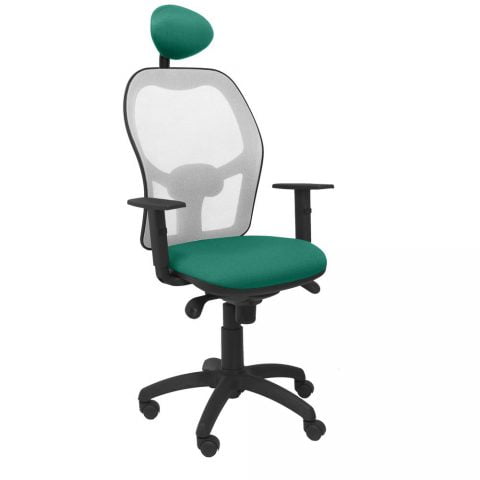 Καρέκλα γραφείου με κεφαλάρι Jorquera P&C ALI456C Πράσινο