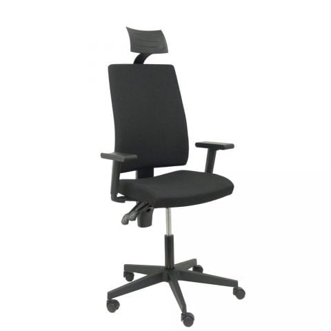 Καρέκλα γραφείου με κεφαλάρι Lezuza P&C 322NECC Μαύρο