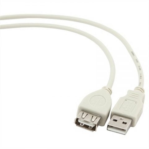 Καλώδιο Επέκτασης USB GEMBIRD CC-USB2-AMAF-75CM/30 Λευκό