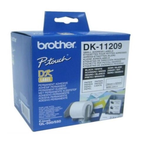 Ετικέτες για Εκτυπωτή Brother DK-11209 62 x 29 mm Λευκό