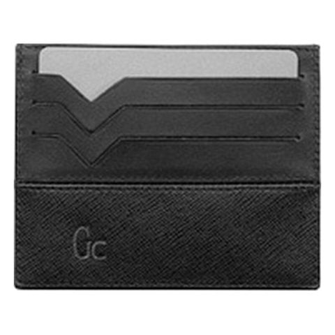 Ανδρικό Πορτοφόλι για Κάρτες GC Watches L01003G2 Μαύρο Δέρμα