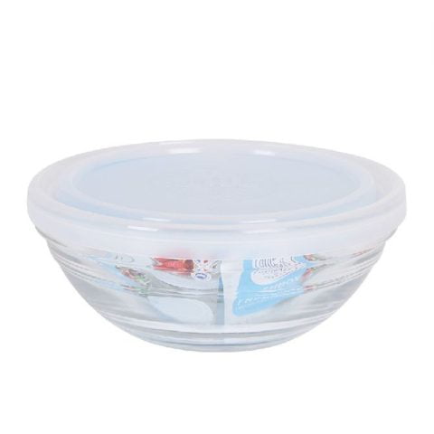 Ρηχό μπολ Freshbox Διαφανές Με καπάκι (12 cm)