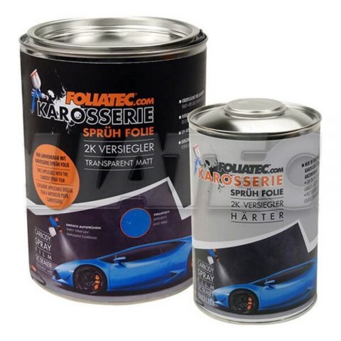 Υγρό καουτσούκ για αυτοκίνητα Foliatec Sealer Transparent Ultra Mate (2 L) & Sealer Hardener (1 L)