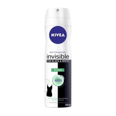 Αποσμητικό Spray Black & White Invisible Active Nivea (200 ml)