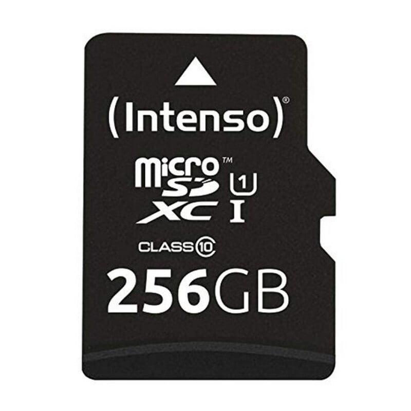 Κάρτα Μνήμης Micro SD με Αντάπτορα INTENSO 3423492 256 GB Μαύρο