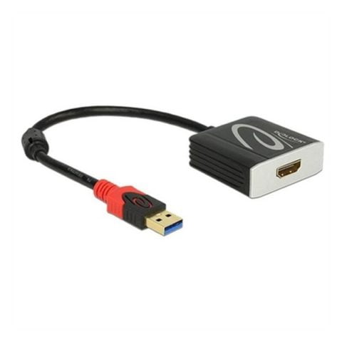 Αντάπτορας USB 3.0 σε HDMI DELOCK 62736 20 cm Μαύρο