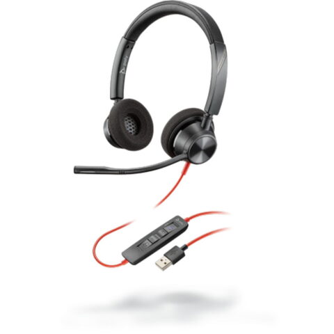 Ακουστικά με Μικρόφωνο Poly BW3320-M USB A Μαύρο