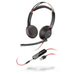 Ακουστικά με Μικρόφωνο Poly BLACKWIRE 5220 Μαύρο