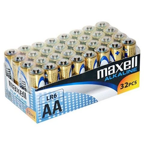 Αλκαλικές Μπαταρίες Maxell MXBLR06P32 LR06 AA 1.5V (32 pcs) (AA)