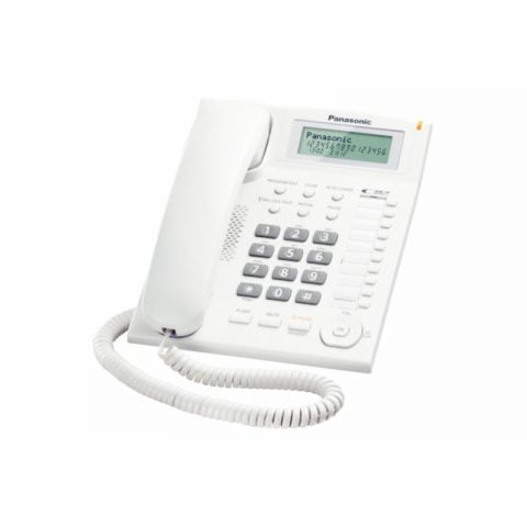 Σταθερό Τηλέφωνο Panasonic Corp. KX-TS880EXW LCD Λευκό