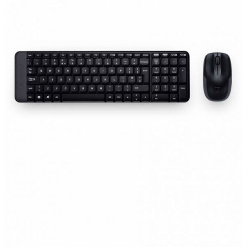 Ασύρματο Πληκτρολόγιο και Ποντίκι Logitech MK220 Μαύρο