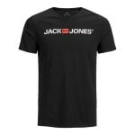 Ανδρική Μπλούζα με Κοντό Μανίκι JJECORP LOGO TEE SS Jack & Jones 12137126 Μαύρο