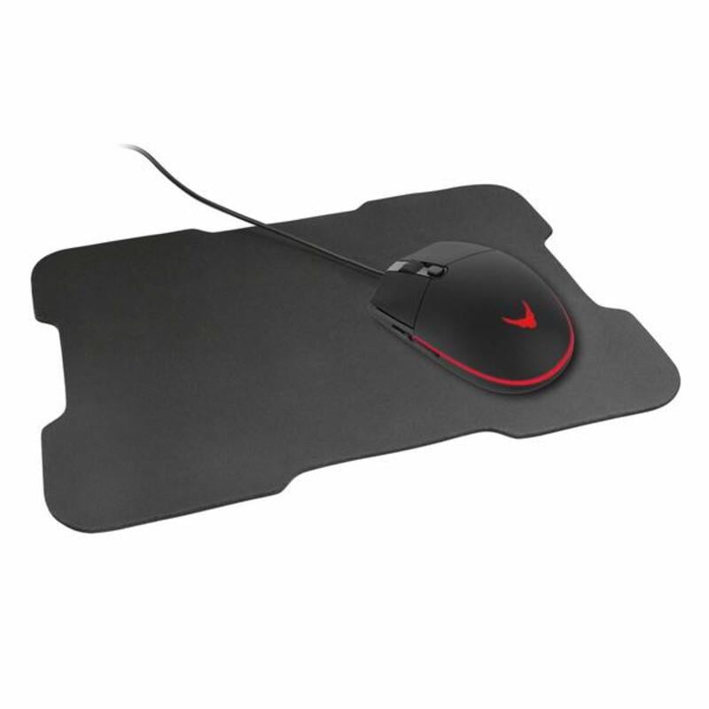 Ποντίκι και Χαλάκι Gaming Omega VSETMPX5 LED ARGB 7 χρώματα Μαύρο