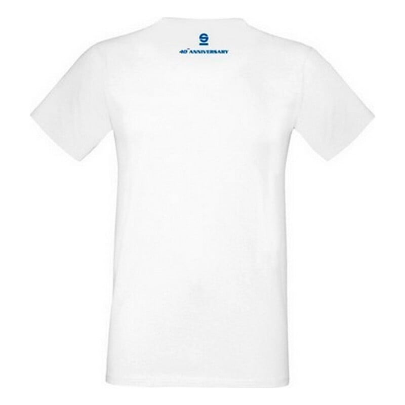 Ανδρική Μπλούζα με Κοντό Μανίκι Sparco Λευκό