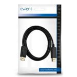 Καλώδιο DisplayPort Ewent Μαύρο