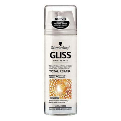 Θρεπτική Mάσκα Mαλλιών Gliss Total Repair Gliss Λαμπερό (150 ml)