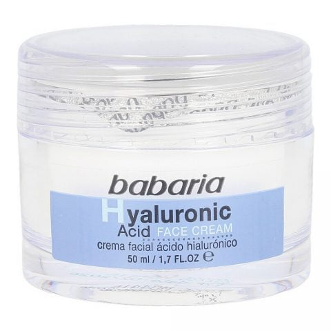Ενυδατική κρέμα προοσώπου Babaria Υαλουρονικό Οξύ (50 ml)