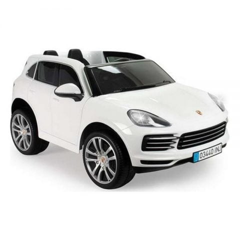 Ηλεκτρικό Αυτοκίνητο για Παιδιά Injusa Porsche Cayenne 12V Λευκό (134 x 81
