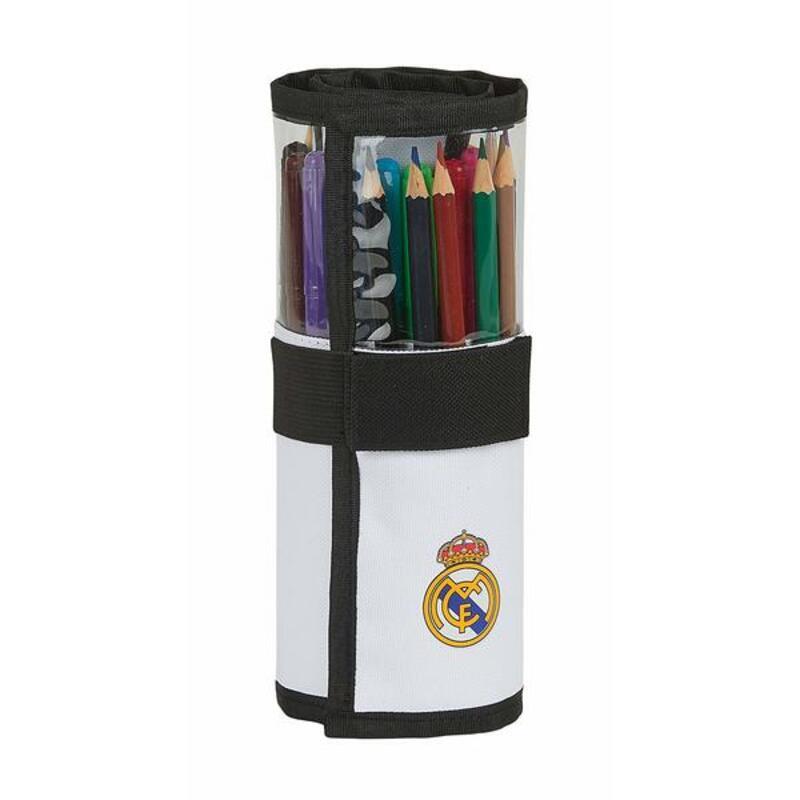 Κασετίνα Real Madrid C.F. 20/21 Μαύρο Λευκό (27 Τεμάχια) (7 x 20 x 7 cm)