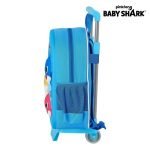 Σχολική Τσάντα 3D με Ρόδες 705 Baby Shark Ανοιχτό Μπλε