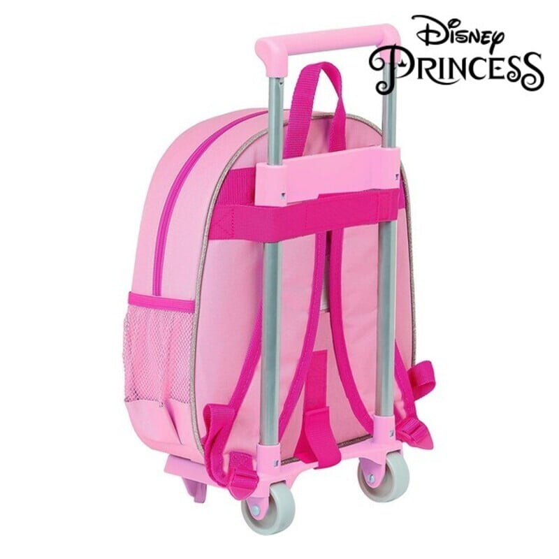 Σχολική Τσάντα 3D με Ρόδες 705 Princesses Disney Ροζ