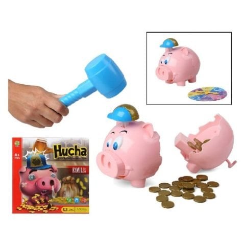 Εκπαιδευτικό παιχνίδι Piggy bank Ισπανικά Ροζ (27 x 27 cm)