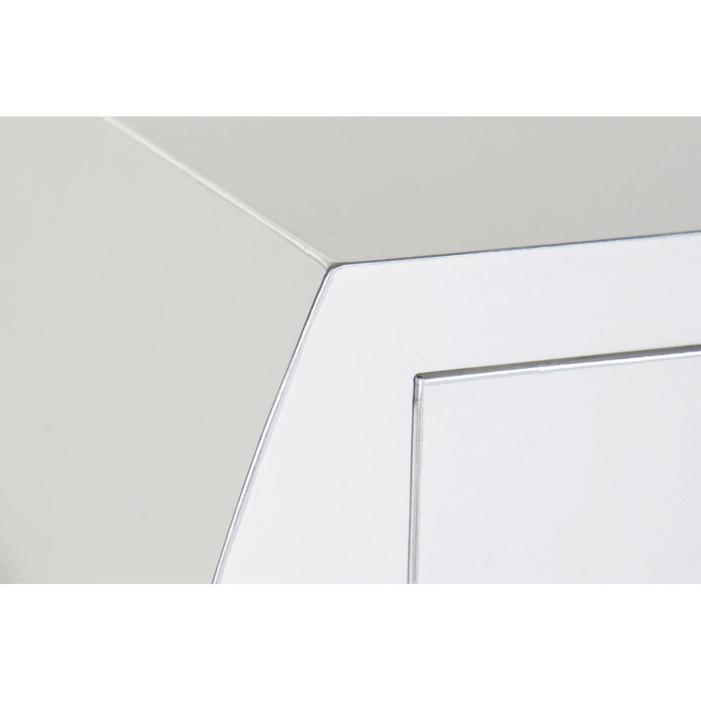 Κονσόλα DKD Home Decor Λευκό Ασημί Έλατο Ξύλο MDF (96 x 26 x 80 cm)