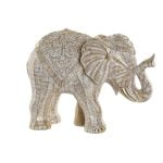 Διακοσμητική Φιγούρα DKD Home Decor Ρητίνη Ελέφαντας (27.5 x 13.5 x 21 cm)