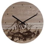 Ρολόι Τοίχου DKD Home Decor 8424001759712 Μαύρο Ξύλο Ξύλο MDF Βουνό 30 x 30 x 1