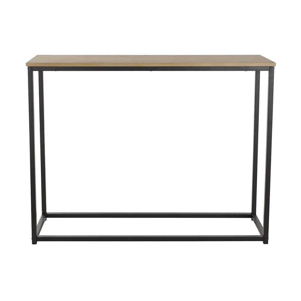 Βοηθητικό Τραπέζι DKD Home Decor Μαύρο Σίδερο Ξύλο MDF (100 x 30 x 80 cm)