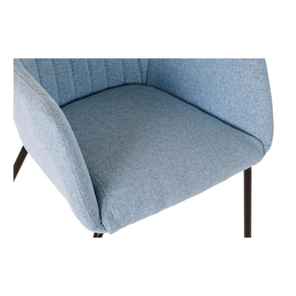 Καρέκλα DKD Home Decor Μέταλλο πολυεστέρας (58 x 59 x 76 cm)