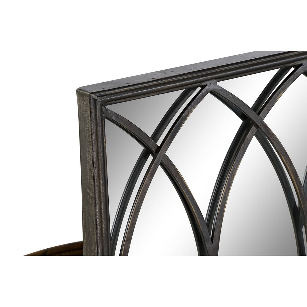 Καθρέφτης με Υποστήριξη DKD Home Decor Μαύρο Μέταλλο (40 x 12 x 80 cm)