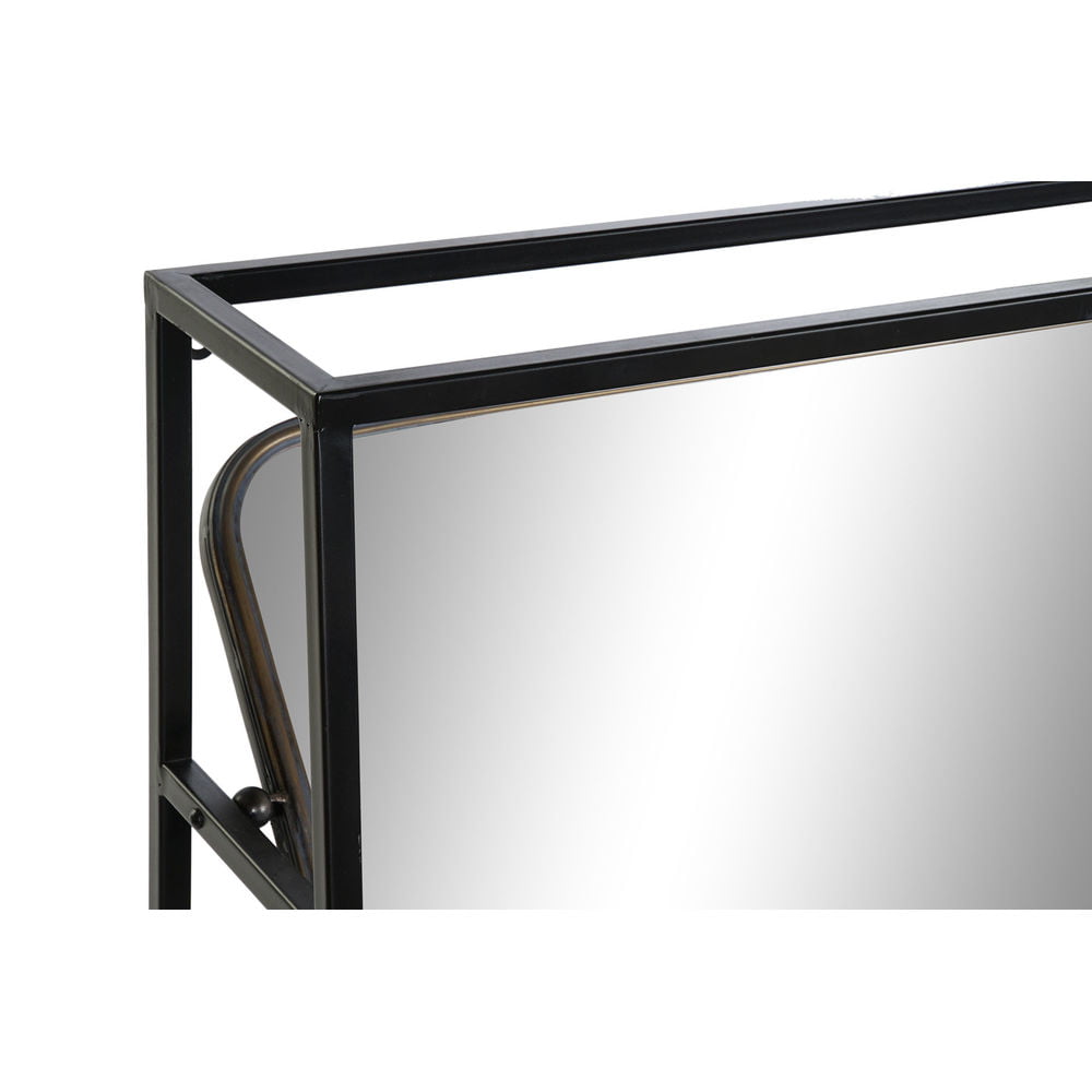Καθρέφτης DKD Home Decor Μαύρο Μέταλλο Χάλκινο Ανοιχτό (110 x 23 x 80 cm)