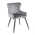Καρέκλα DKD Home Decor Μέταλλο πολυεστέρας (65 x 55 x 82 cm)