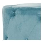 Υποπόδια DKD Home Decor Μπλε Σύγχρονη Velvet Ξύλο MDF (2 pcs)