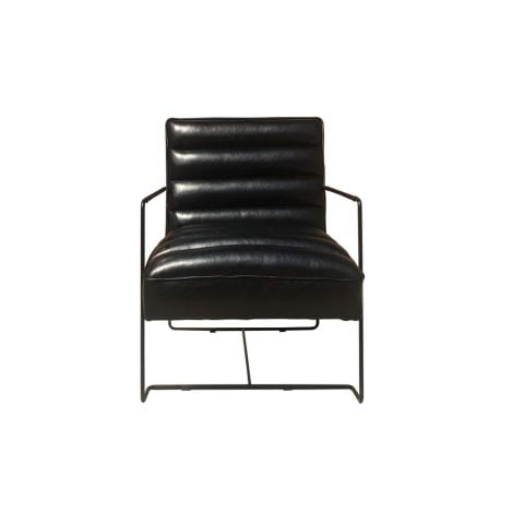 Πολυθρόνα DKD Home Decor Μαύρο Πολυουρεθάνιο Μέταλλο (62.5 x 74 x 80 cm)