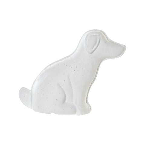 Επιτραπέζιο Φωτιστικό DKD Home Decor Λευκό Πορσελάνη LED Σκύλος (25 x 10 x 19 cm)