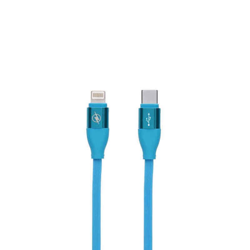 Καλώδιο Δεδομένων/Φόρτισης με USB Contact LIGHTING Τύπος C Μπλε (1
