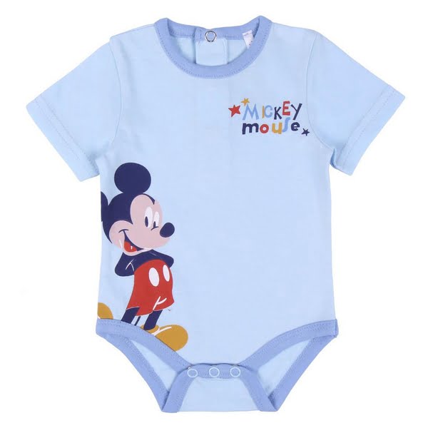 Body Mickey Mouse Μπλε / Λευκό (2 uds)