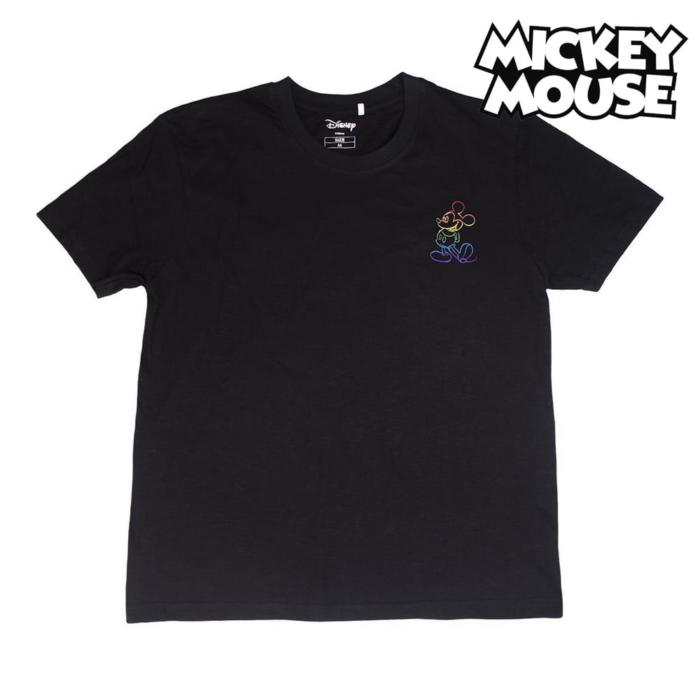 Μπλούζα με Κοντό Μανίκι Disney Pride Μαύρο