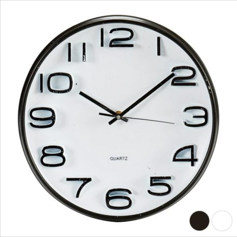 Ρολόι Τοίχου Γυαλί Κρυστάλλινο Πλαστική ύλη (33 x 5 x 33 cm)