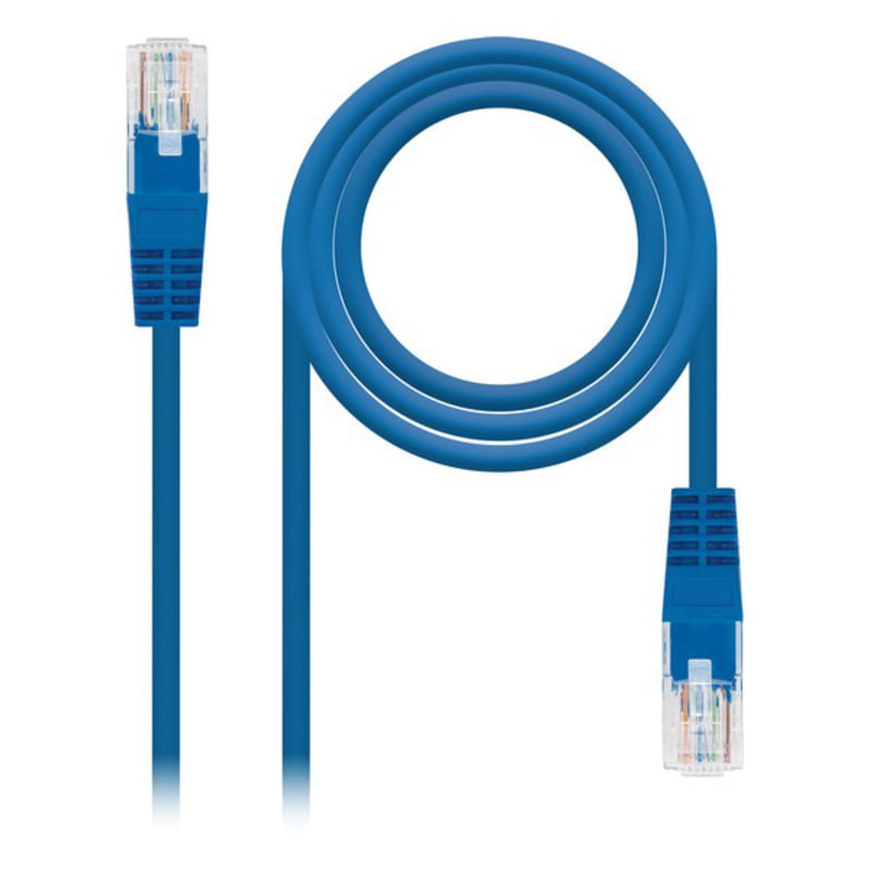 Άκαμπτο Καλώδιο Δικτύου FTP Κατηγορίας 5e NANOCABLE 10.20.0101-BL Μπλε 1 m RJ45