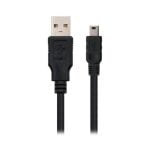 Καλώδιο USB σε Mini USB NANOCABLE 10.01.0401 Μαύρο (1 m)