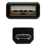 Καλώδιο USB 2.0 A σε Micro USB B NANOCABLE 10.01.0500 Μαύρο