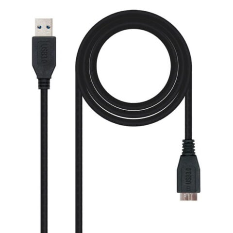 Καλώδιο USB 3.0 A σε Micro USB B NANOCABLE 10.01.110-BK Μαύρο