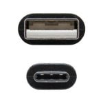 Καλώδιο USB A σε USB C NANOCABLE 10.01.210 Μαύρο