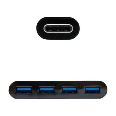 Αντάπτορας USB C σε USB NANOCABLE 10.16.4401-BK (10 cm) Μαύρο